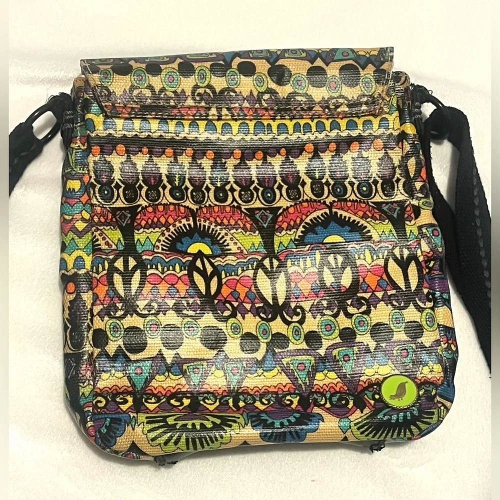 Sakroots Multicolor Crossbody Bag w Snap closure Adjustable Straps Purse - Picture 16 of 16